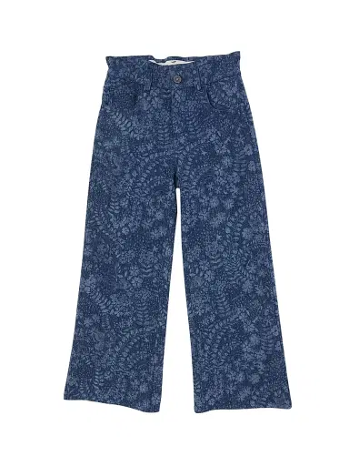 Golden Goose Little Girl's & Girl's Journey Floral-Print Wide-Leg Jeans - Blue - Size 8 | Thumbnail 1