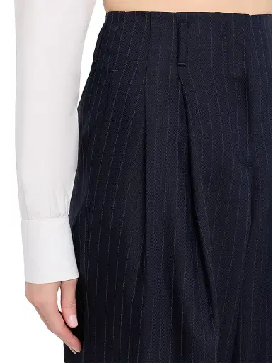 Golden Goose Women's Journey Pinstripe Wool Pants - Dark Blue - Size 10 | Thumbnail 5 Golden Goose Women's Journey Pinstripe Wool Pants - Dark Blue - Size 10 | Thumbnail 5