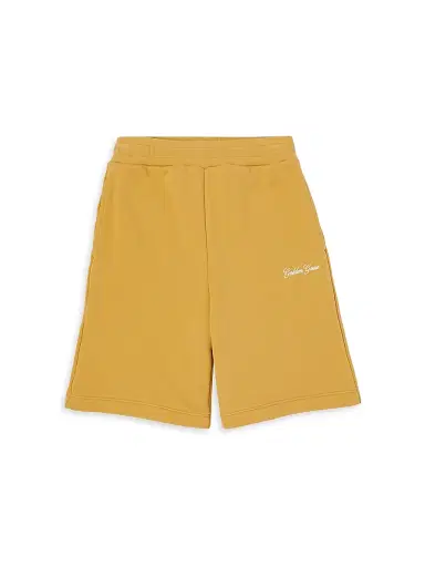 Golden Goose Little Kid's & Kid's Journey Logo-Embroidered Cotton-Blend Shorts | Thumbnail 1 Golden Goose Little Kid's & Kid's Journey Logo-Embroidered Cotton-Blend Shorts | Thumbnail 1