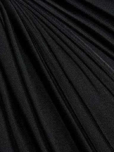 LOEWE Women's Draped Jersey Gown - Black | Thumbnail 7
