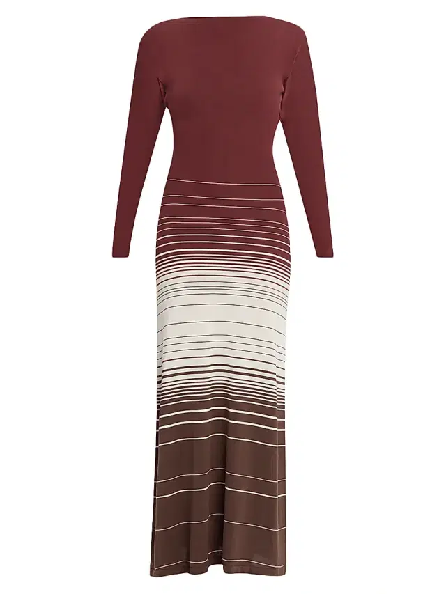 Faithfull the Brand Women's Idun Knit Twist-Back Maxi Dress