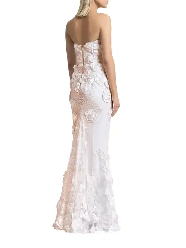Zhivago Women's Aonia Floral Appliqué Mermaid Gown - Ivory - Size 10 | Thumbnail 5 Zhivago Women's Aonia Floral Appliqué Mermaid Gown - Ivory - Size 10 | Thumbnail 5