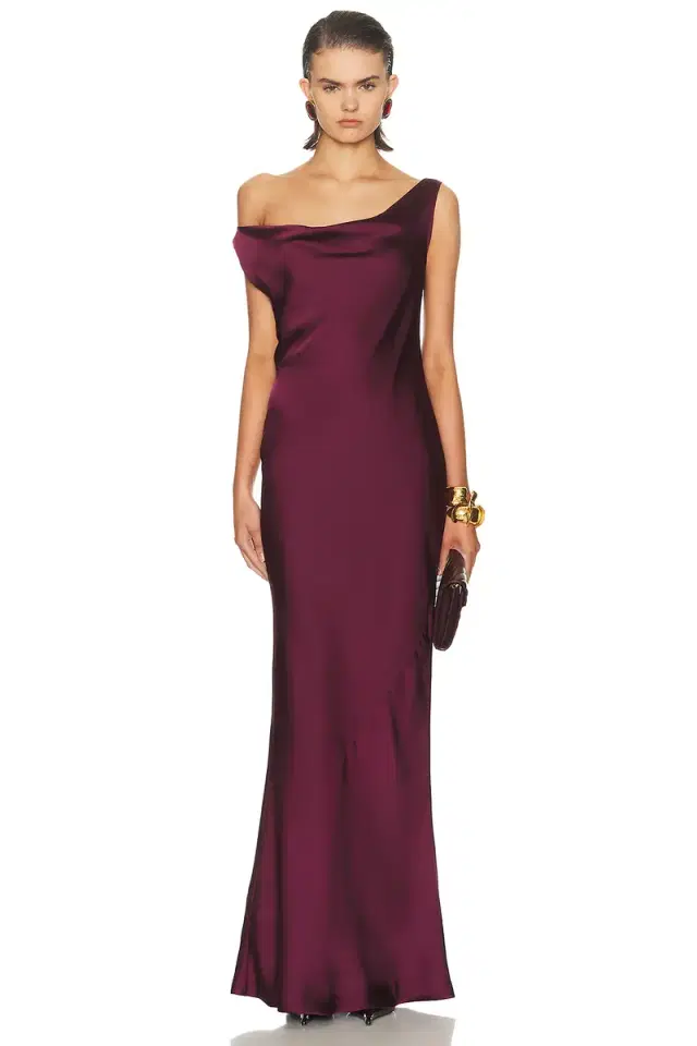 Norma Kamali Drop Shoulder Maria Gown