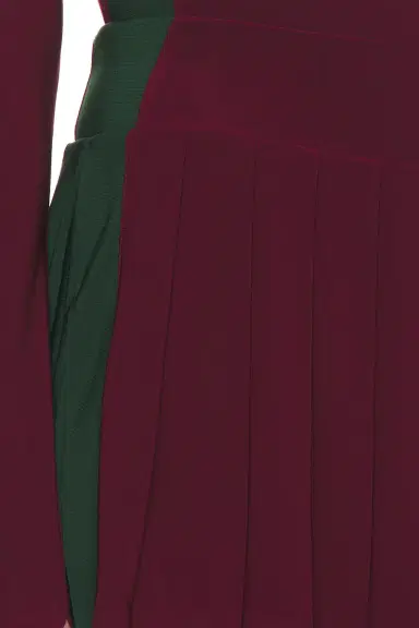 Norma Kamali Side Stripe Pleated Pickleball Skirt | Thumbnail 6 Norma Kamali Side Stripe Pleated Pickleball Skirt | Thumbnail 6