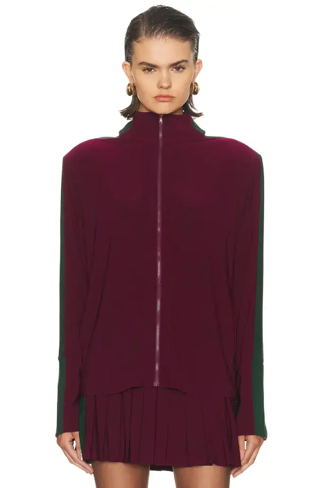 Side Stripe Turtleneck Jacket