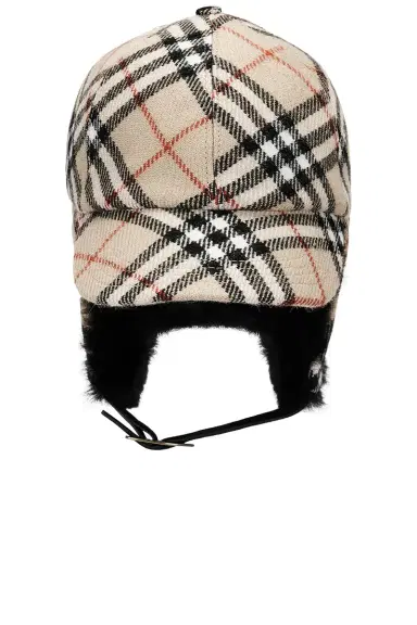Burberry Check Trapper Visor Cap | Thumbnail 3