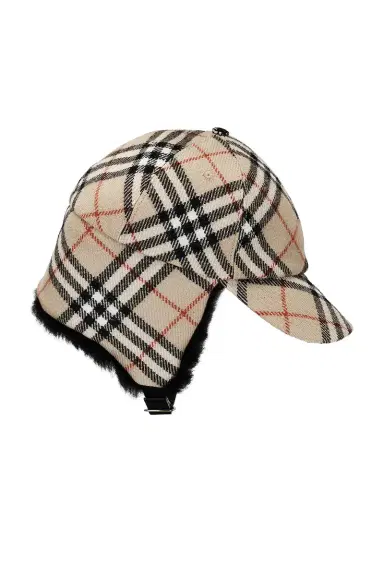 Burberry Check Trapper Visor Cap | Thumbnail 5