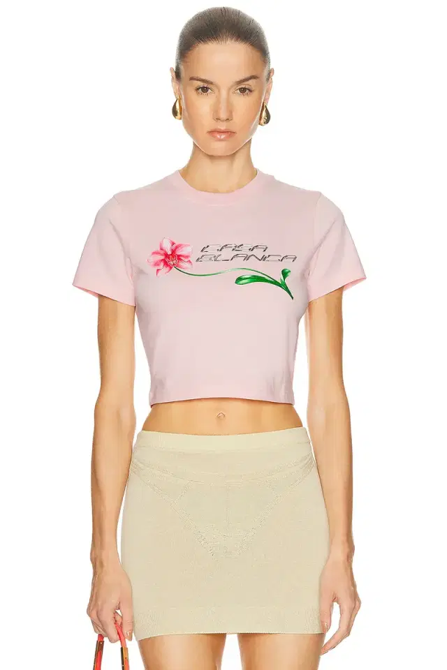 Casablanca Cropped Baby Tee