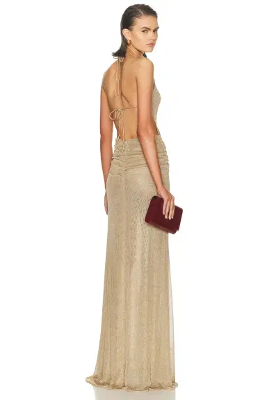 The New Arrivals by Ilkyaz Ozel Euphorie Metallic Knit Dress | Thumbnail 4 The New Arrivals by Ilkyaz Ozel Euphorie Metallic Knit Dress | Thumbnail 4