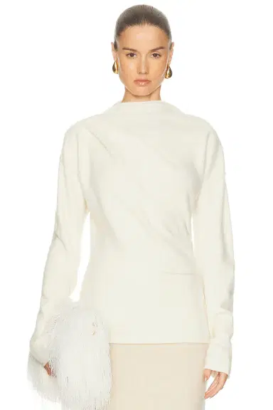 Helmut Lang Slouchy Crew Top | Thumbnail 1 Helmut Lang Slouchy Crew Top | Thumbnail 1