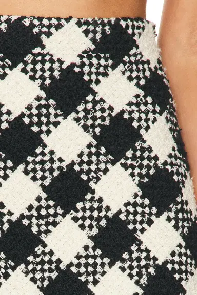 Valentino Damier Tweed Skirt | Thumbnail 6 Valentino Damier Tweed Skirt | Thumbnail 6