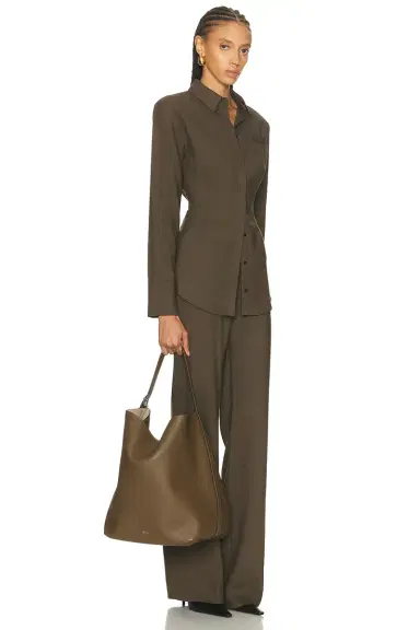 TOTEME Belted Grained Leather Tote Bag | Thumbnail 2 TOTEME Belted Grained Leather Tote Bag | Thumbnail 2