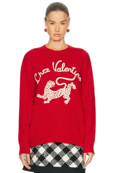 Valentino Embroidered Sweater | Thumbnail 2 Valentino Embroidered Sweater | Thumbnail 2