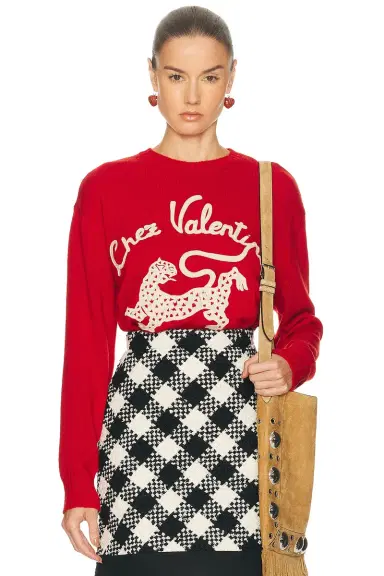 Valentino Embroidered Sweater | Thumbnail 1 Valentino Embroidered Sweater | Thumbnail 1
