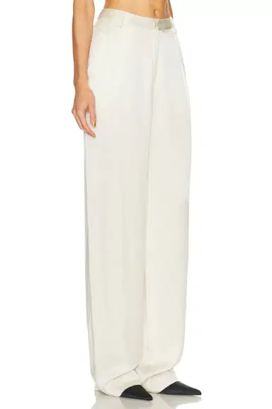 Lapointe Satin Relaxed Pleated Pant | Thumbnail 2