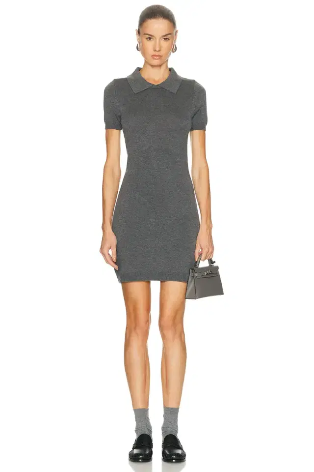 MATTHEW BRUCH Collared T-Shirt Mini Dress
