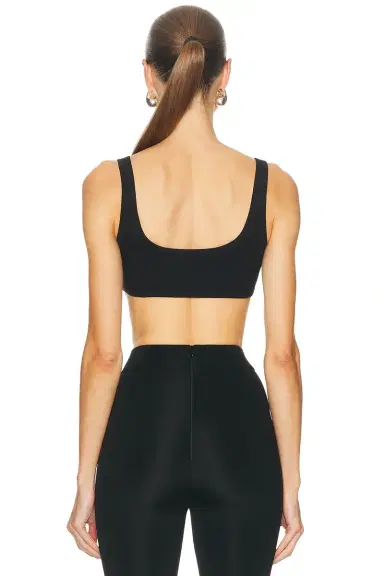 Versace Cotton Rib Bra Top | Thumbnail 3