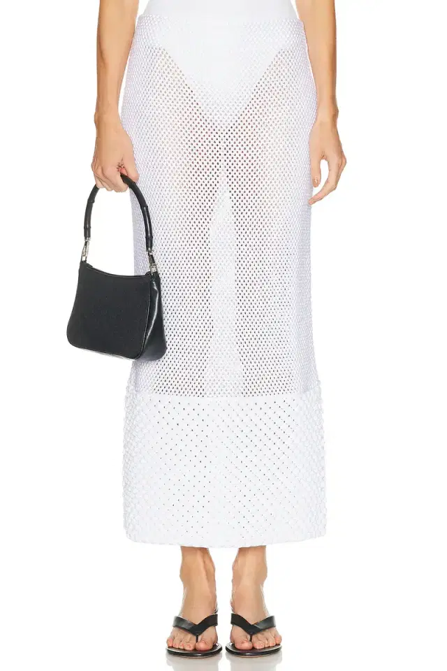 Brandon Maxwell Iris Knit Skirt
