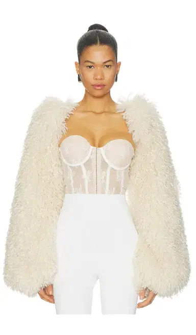 Aniye Records Nilde Faux Fur Bodysuit | Thumbnail 1 Aniye Records Nilde Faux Fur Bodysuit | Thumbnail 1