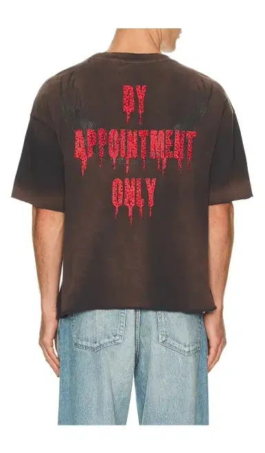 Ed Hardy By Appointment Only Eagle Flame Cropped Boxy Tee | Thumbnail 2