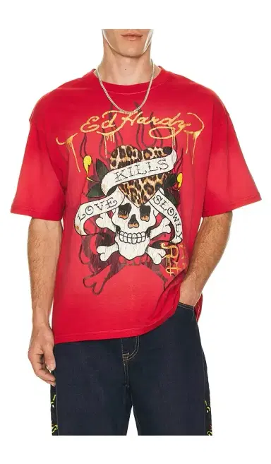 Ed Hardy Skull Boxy Tee | Thumbnail 1