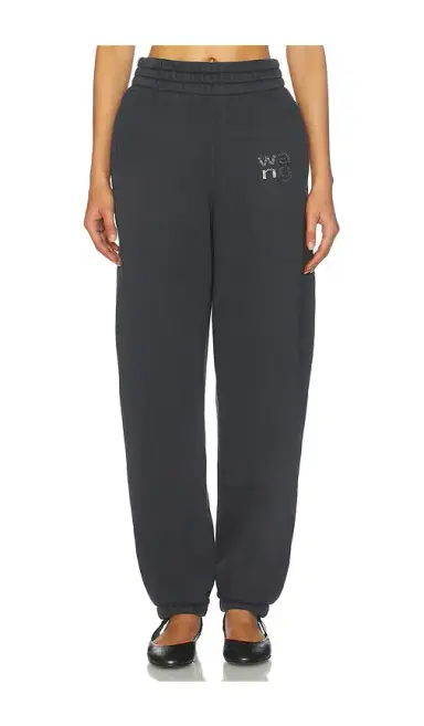 Alexander Wang Hotfix Logo Sweatpant | Thumbnail 1 Alexander Wang Hotfix Logo Sweatpant | Thumbnail 1