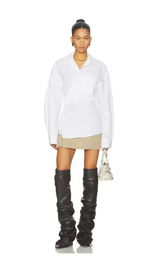 Alexander Wang Pre-Styled Mini Wrap Dress