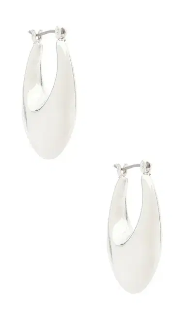 Ettika Chunky Oval Hoop Earrings | Thumbnail 1
