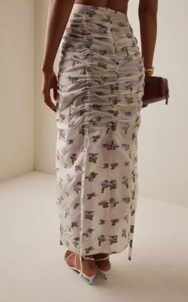 Ulla Johnson Liora Fil Coupe Organza Midi Skirt | Thumbnail 4