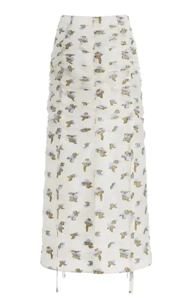 Ulla Johnson Liora Fil Coupe Organza Midi Skirt | Thumbnail 6