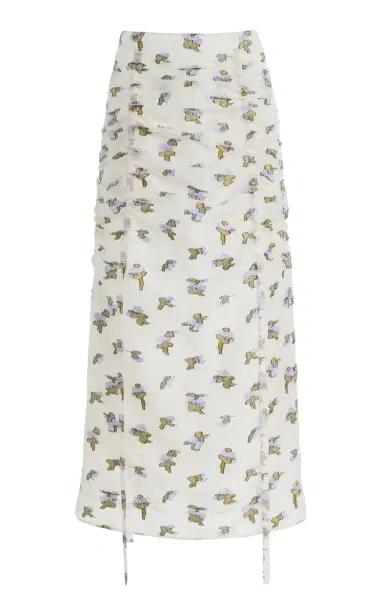 Ulla Johnson Liora Fil Coupe Organza Midi Skirt | Thumbnail 8