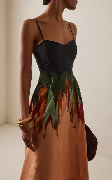 Ulla Johnson Fiora Printed Cotton Poplin Midi Dress | Thumbnail 3