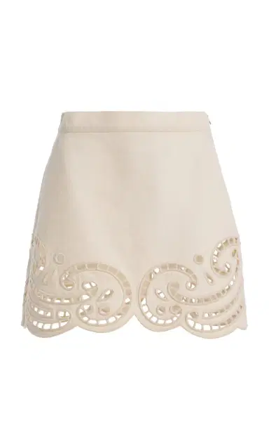 Ulla Johnson The Cadiz Eyelet Denim Skirt | Thumbnail 1
