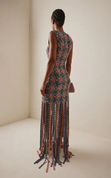 Ulla Johnson Alexis Fringed Macramé Cotton Knit Dress | Thumbnail 4 Ulla Johnson Alexis Fringed Macramé Cotton Knit Dress | Thumbnail 4