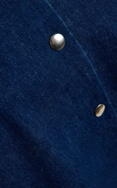Brandon Maxwell The Wells Cotton Cuffed Denim Trapeze Jacket | Thumbnail 6 Brandon Maxwell The Wells Cotton Cuffed Denim Trapeze Jacket | Thumbnail 6