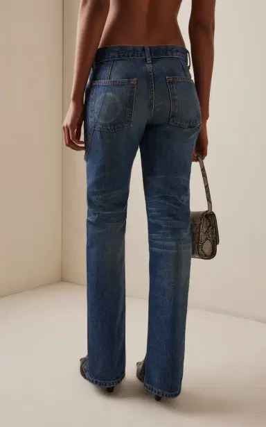 Brandon Maxwell The Campbell Cotton Spiral-Seam Jeans | Thumbnail 4 Brandon Maxwell The Campbell Cotton Spiral-Seam Jeans | Thumbnail 4