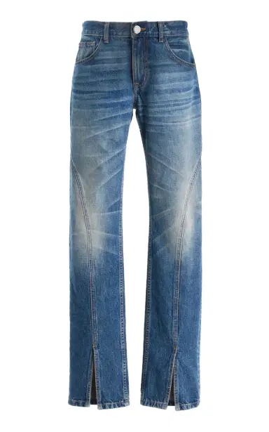 Brandon Maxwell The Campbell Cotton Spiral-Seam Jeans | Thumbnail 1 Brandon Maxwell The Campbell Cotton Spiral-Seam Jeans | Thumbnail 1