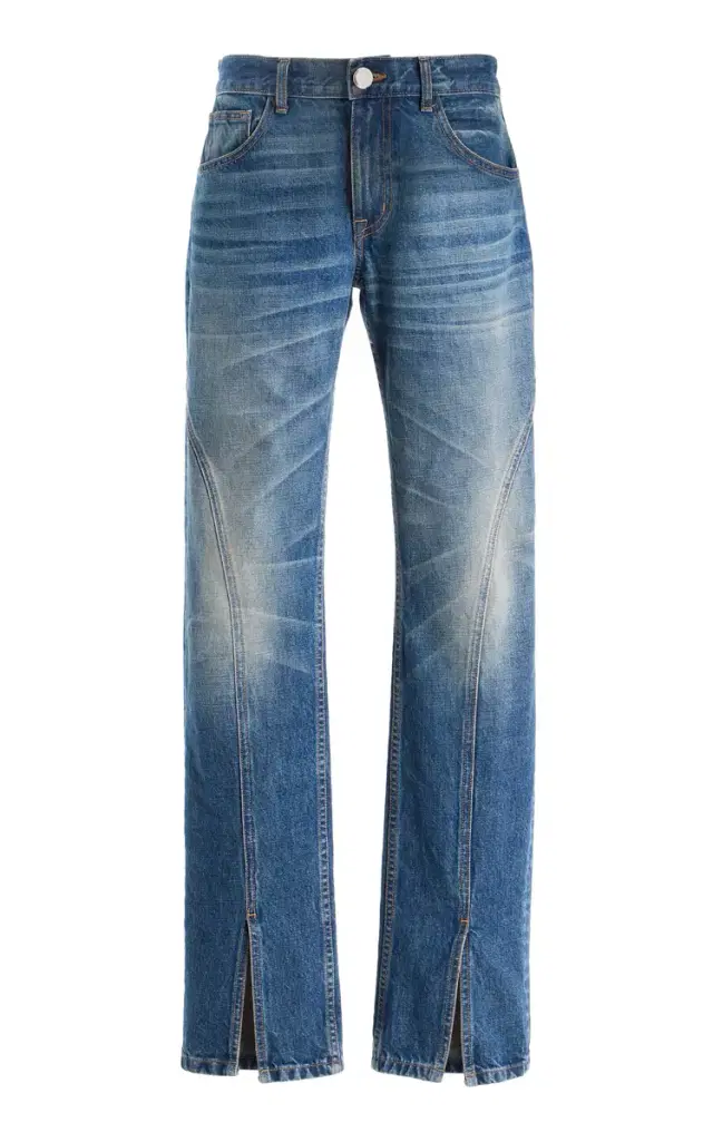 Brandon Maxwell The Campbell Cotton Spiral-Seam Jeans