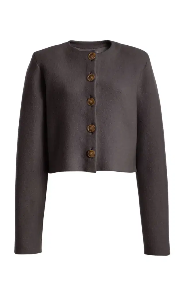Brandon Maxwell The Ryder Cropped Virgin-Wool Jacket