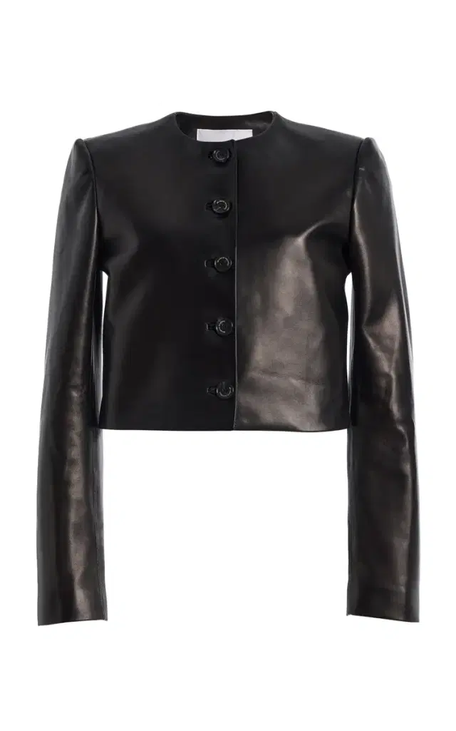 The Ryder Cropped Leather Jacket