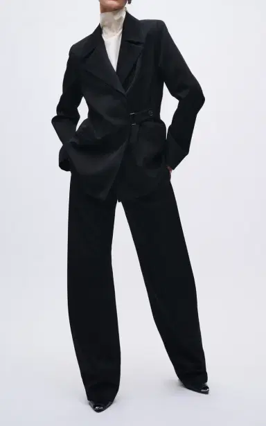 Brandon Maxwell The Parks Side-Pleated Virgin-Wool Straight-Leg Pants | Thumbnail 2