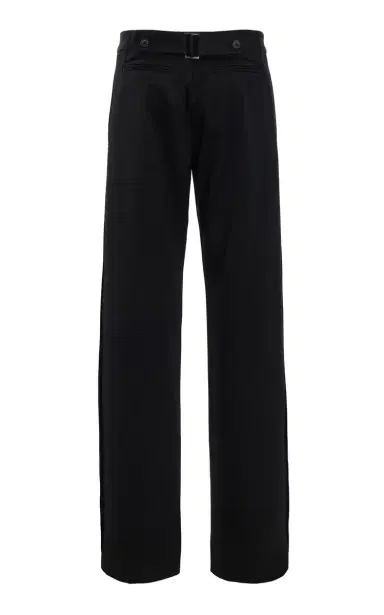 Brandon Maxwell The Parks Side-Pleated Virgin-Wool Straight-Leg Pants | Thumbnail 3
