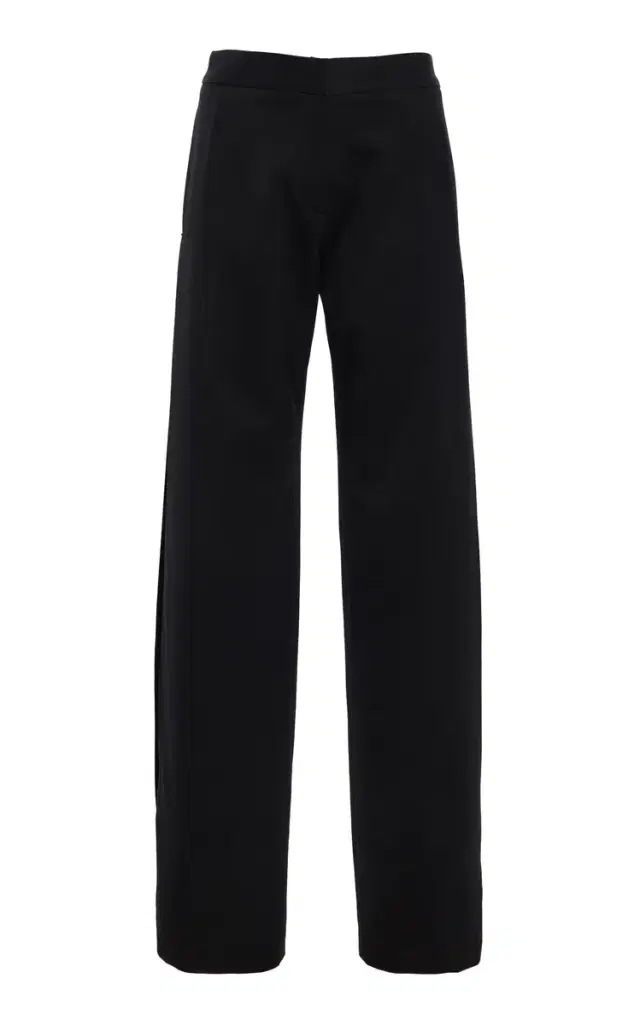 The Parks Side-Pleated Virgin-Wool Straight-Leg Pants