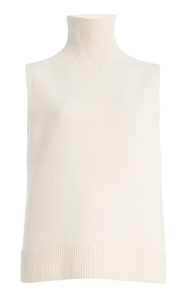 The Bruno High-Neck Wool-Cashmere Top