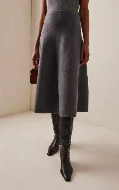 Brandon Maxwell The Miller Structured Virgin-Wool Midi Skirt | Thumbnail 4 Brandon Maxwell The Miller Structured Virgin-Wool Midi Skirt | Thumbnail 4