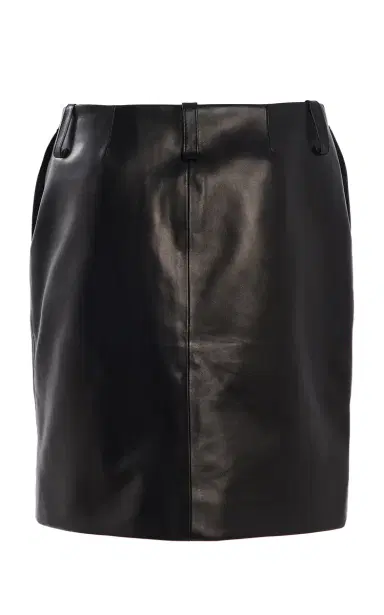 Brandon Maxwell The Lex Pencil Leather Mini Skirt | Thumbnail 5 Brandon Maxwell The Lex Pencil Leather Mini Skirt | Thumbnail 5