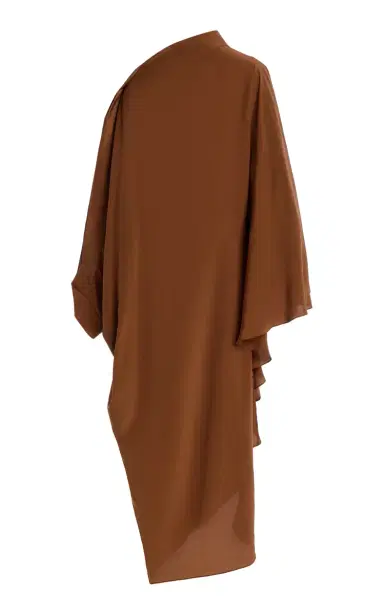 Harithand Gabriella Draped Silk Crepe De Chine Caftan Dress | Thumbnail 6 Harithand Gabriella Draped Silk Crepe De Chine Caftan Dress | Thumbnail 6