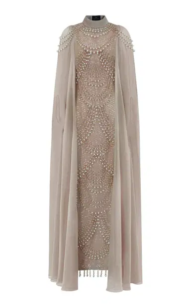 Aquillora Twilight Embellished Chiffon Caftan Dress | Thumbnail 5 Aquillora Twilight Embellished Chiffon Caftan Dress | Thumbnail 5