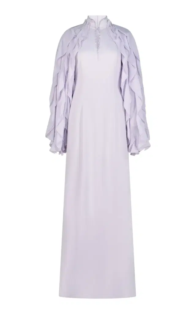 Innocence Ruffle Sleeve Chiffon Maxi Dress