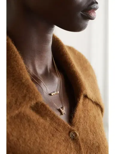 Suzanne Kalan 18-karat Gold Diamond Necklace | Thumbnail 2 Suzanne Kalan 18-karat Gold Diamond Necklace | Thumbnail 2